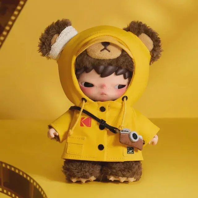 POP MART Hirono × Kodak Little Bear Vinyl Plush