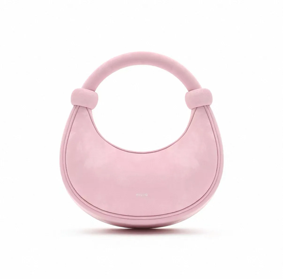 Muva Neo-Chinese Satin Crescent Moon Bag