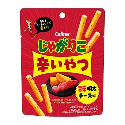 Calbee Jagabee Spicy Mentaiko Cheese Flavored French Fries 38g